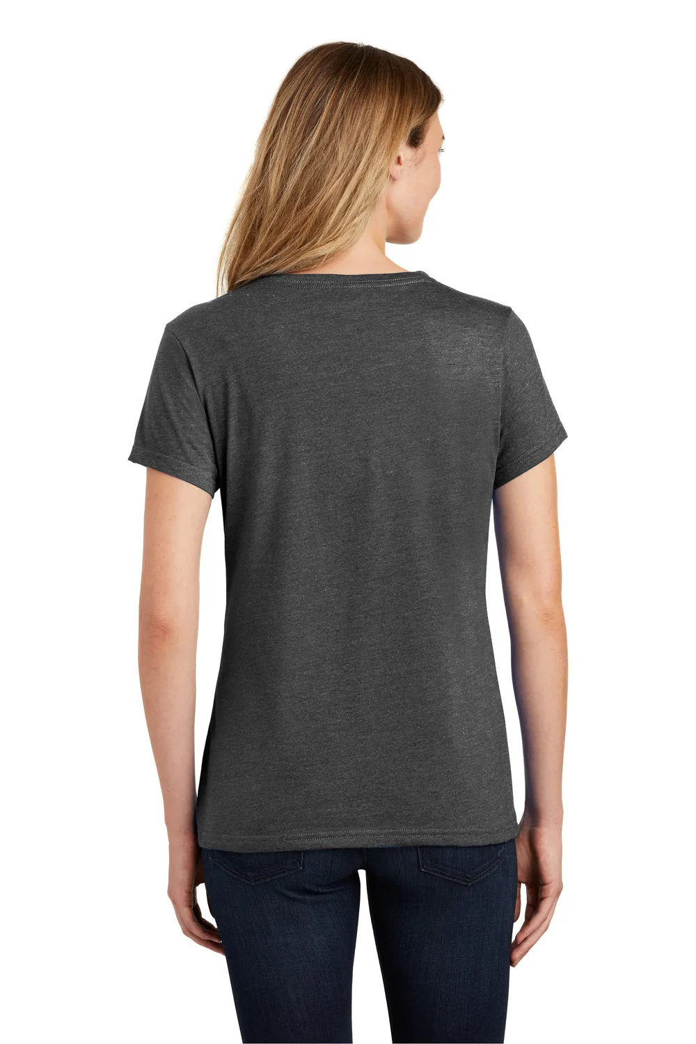 Port & Company Womens Fan Favorite Short Sleeve V-Neck T-Shirt - Heather Black  Buy the latest Clothing Port-Company