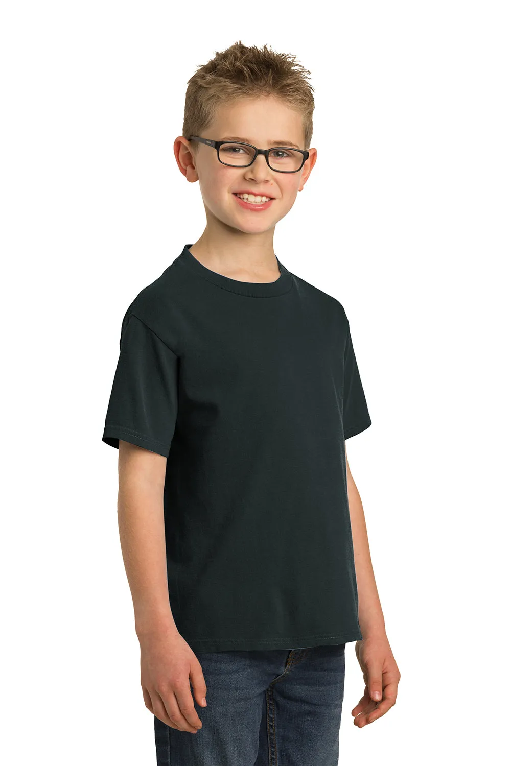 Port & Company Youth Beach Wash Short Sleeve Crewneck T-Shirt - Black  Buy the latest Clothing Port-Company