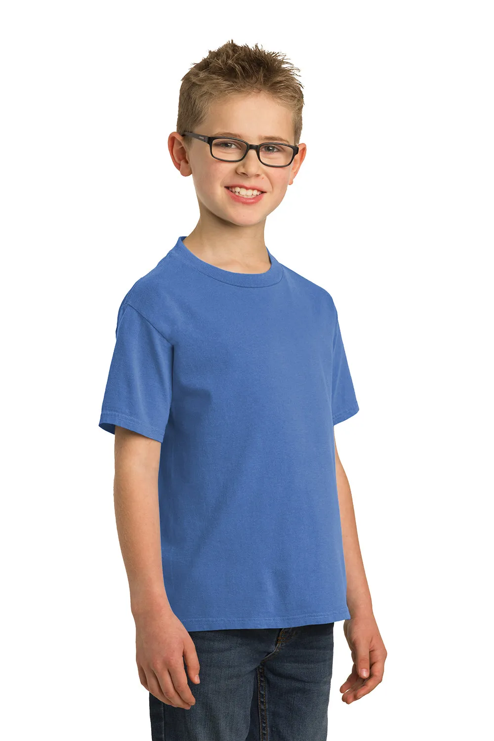 Port & Company Youth Beach Wash Short Sleeve Crewneck T-Shirt - Blue Moon  Buy the latest Clothing Port-Company