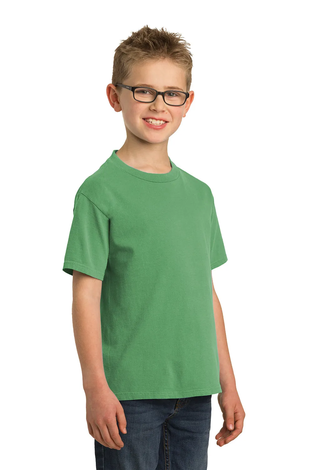 Port & Company Youth Beach Wash Short Sleeve Crewneck T-Shirt - Safari Green  Buy the latest Clothing Port-Company