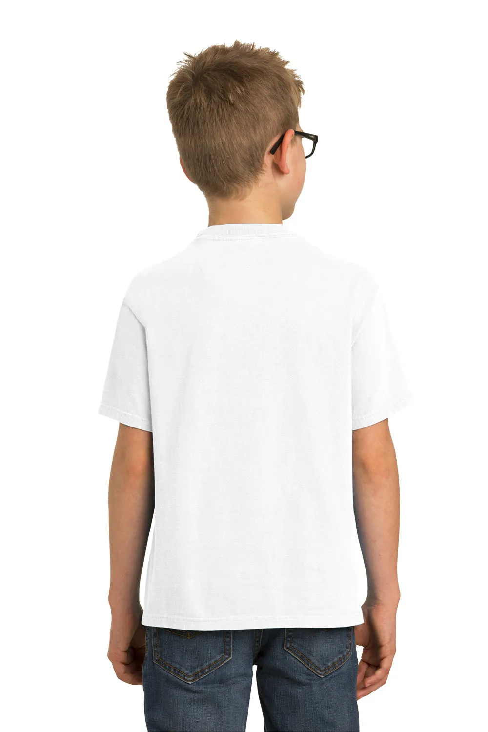 Port & Company Youth Beach Wash Short Sleeve Crewneck T-Shirt - White  Buy the latest Clothing Port-Company