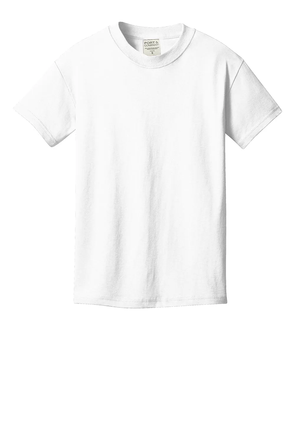 Port & Company Youth Beach Wash Short Sleeve Crewneck T-Shirt - White  Buy the latest Clothing Port-Company