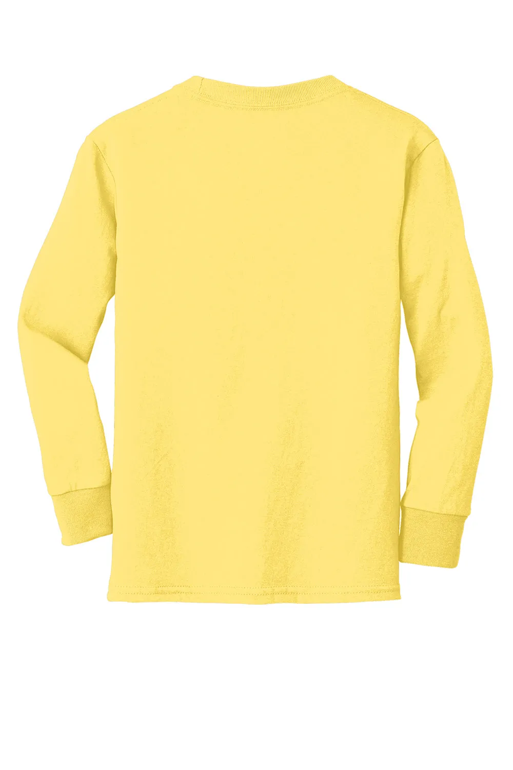 Port & Company Youth Core Long Sleeve Crewneck T-Shirt - Yellow  Buy the latest Clothing Port-Company