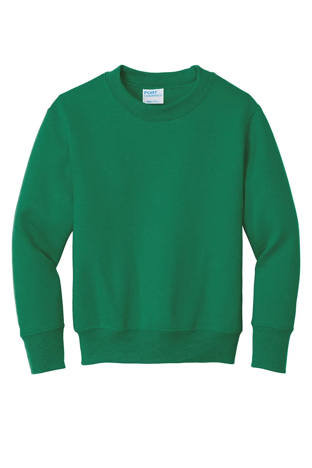 Port & Company Youth Core Pill Resistant Fleece Crewneck Sweatshirt - Kelly Green  Buy the latest Clothing Port-Company