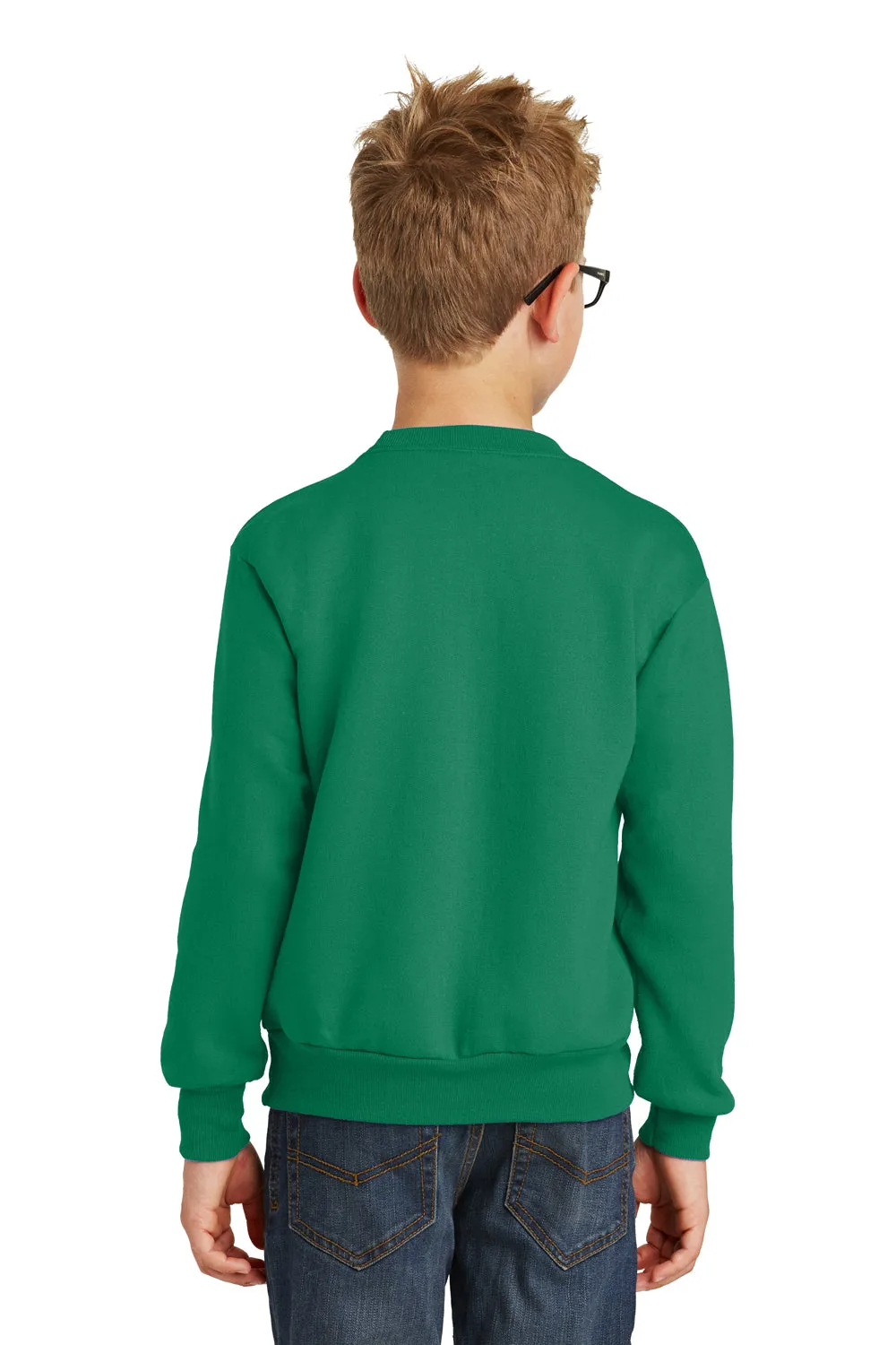 Port & Company Youth Core Pill Resistant Fleece Crewneck Sweatshirt - Kelly Green  Buy the latest Clothing Port-Company