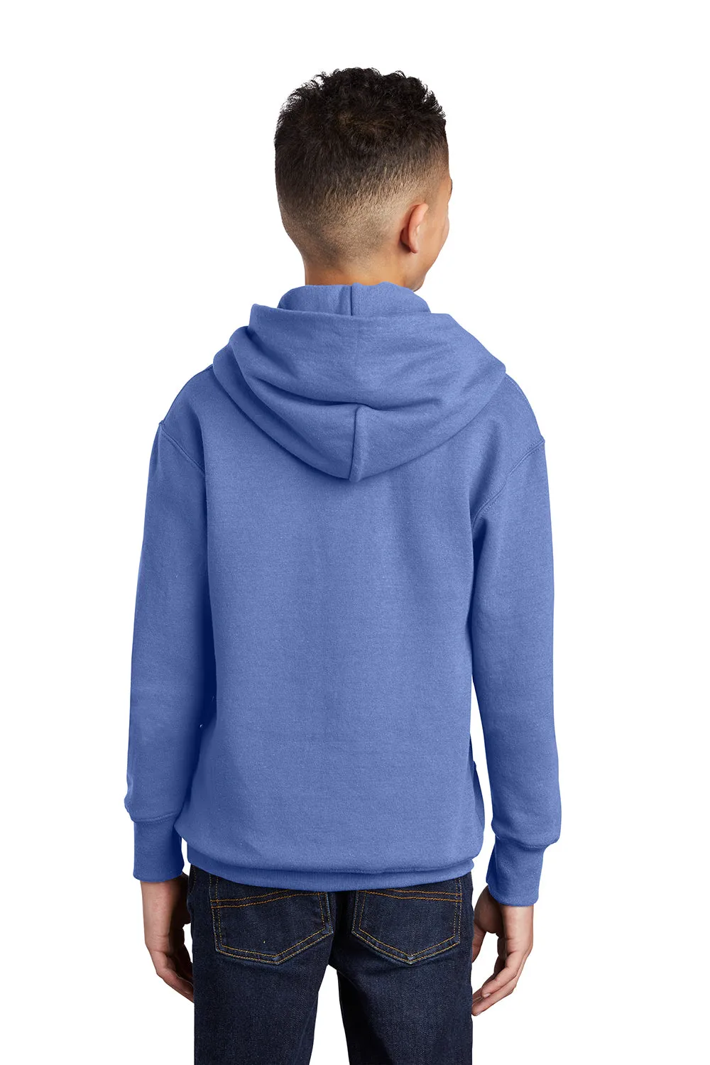 Port & Company Youth Core Pill Resistant Fleece Hooded Sweatshirt Hoodie w/ Pouch Pocket - Carolina Blue  Buy the latest Clothing Port-Company