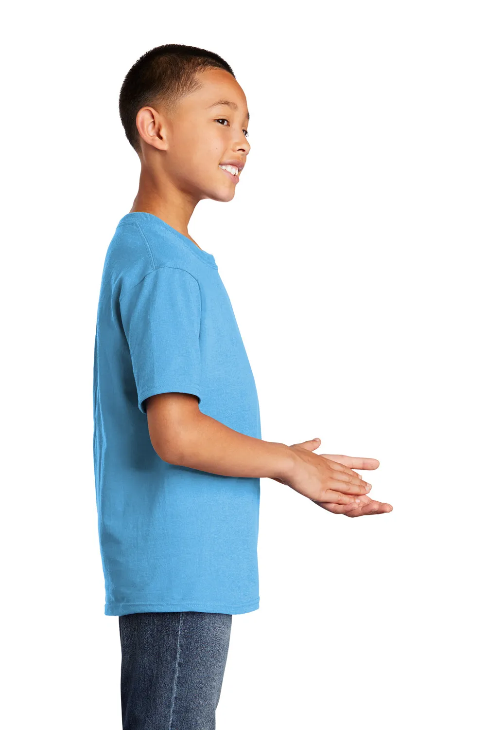 Port & Company Youth Core Short Sleeve Crewneck T-Shirt - Aquatic Blue  Buy the latest Clothing Port-Company