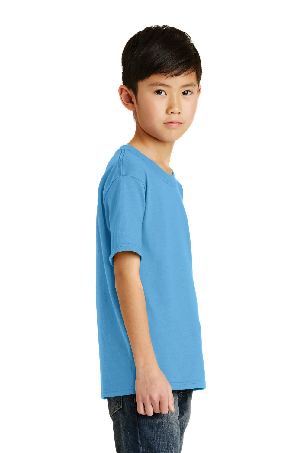 Port & Company Youth Core Short Sleeve Crewneck T-Shirt - Aquatic Blue  Buy the latest Clothing Port-Company