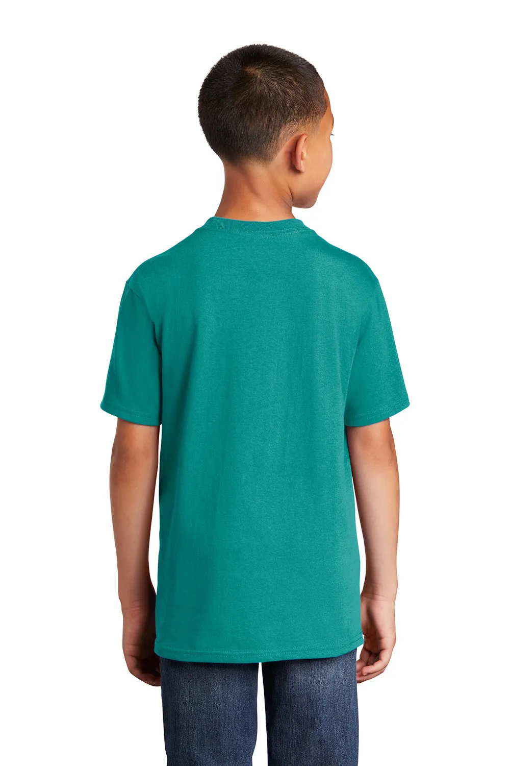Port & Company Youth Core Short Sleeve Crewneck T-Shirt - Bright Aqua Blue  Buy the latest Clothing Port-Company