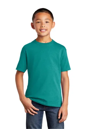 Port & Company Youth Core Short Sleeve Crewneck T-Shirt - Bright Aqua Blue  Buy the latest Clothing Port-Company