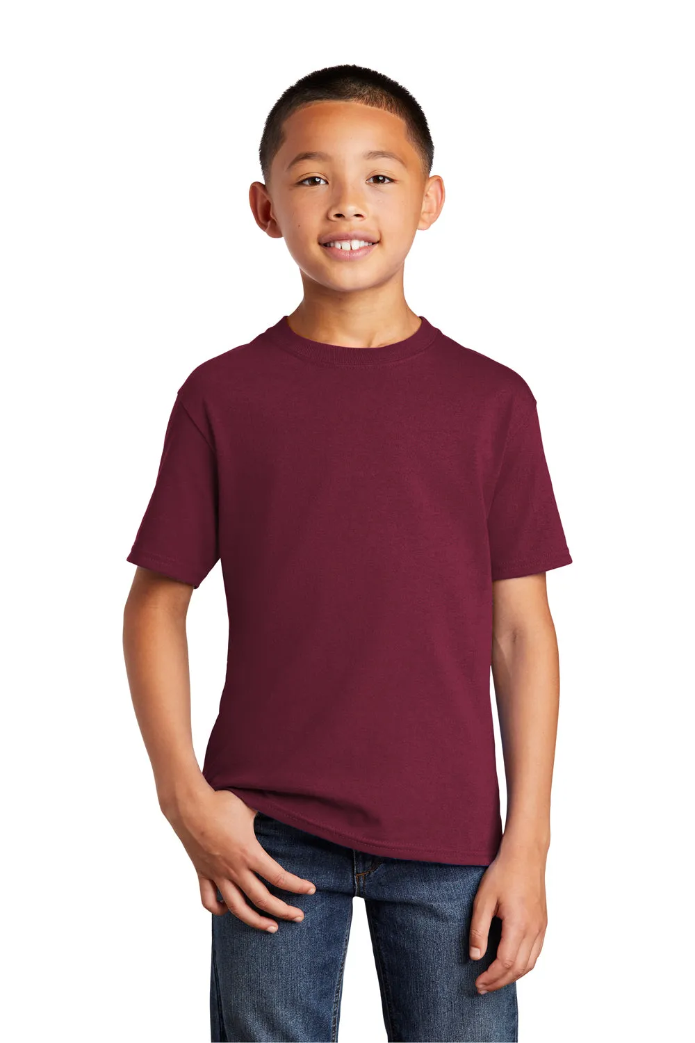Port & Company Youth Core Short Sleeve Crewneck T-Shirt - Cardinal Red  Buy the latest Clothing Port-Company