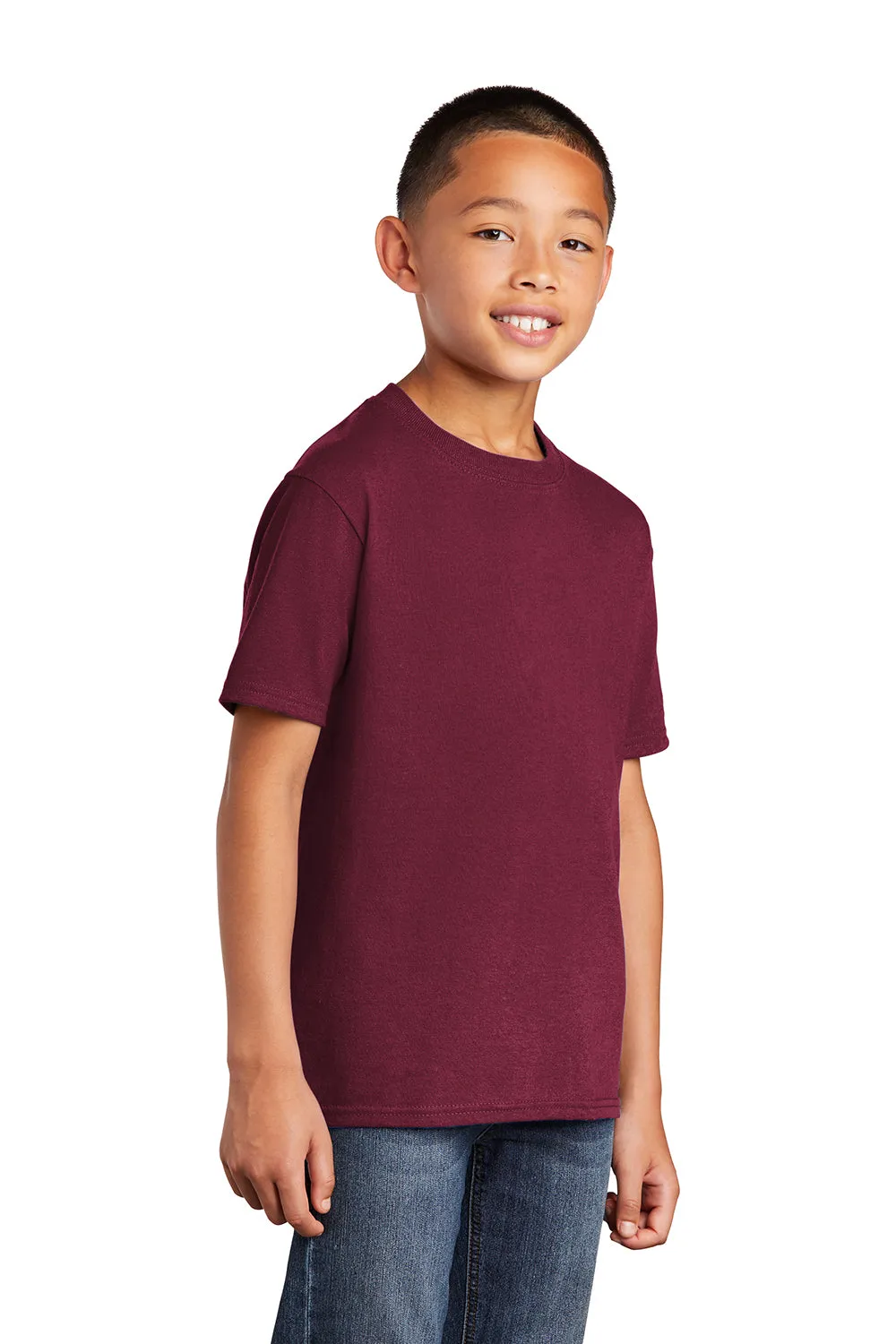 Port & Company Youth Core Short Sleeve Crewneck T-Shirt - Cardinal Red  Buy the latest Clothing Port-Company