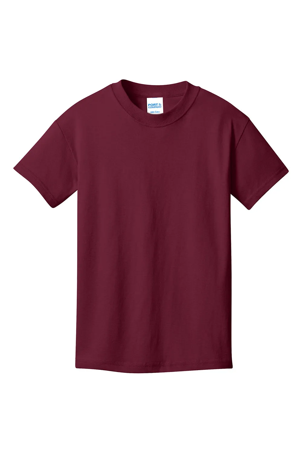 Port & Company Youth Core Short Sleeve Crewneck T-Shirt - Cardinal Red  Buy the latest Clothing Port-Company