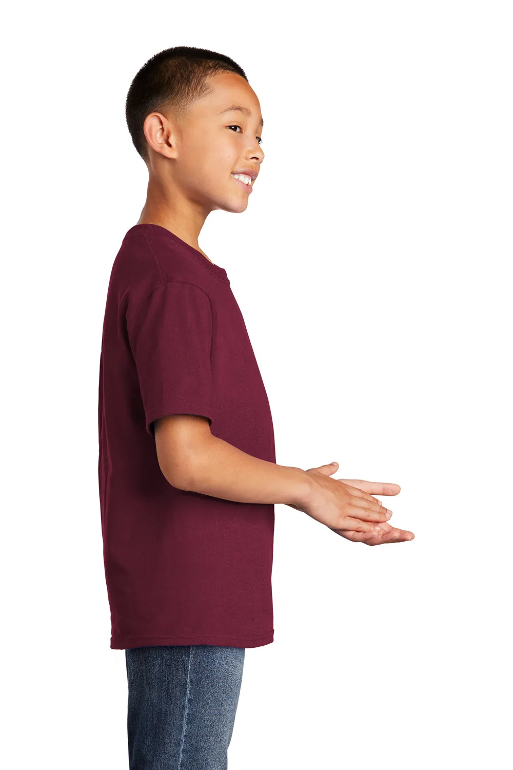 Port & Company Youth Core Short Sleeve Crewneck T-Shirt - Cardinal Red  Buy the latest Clothing Port-Company