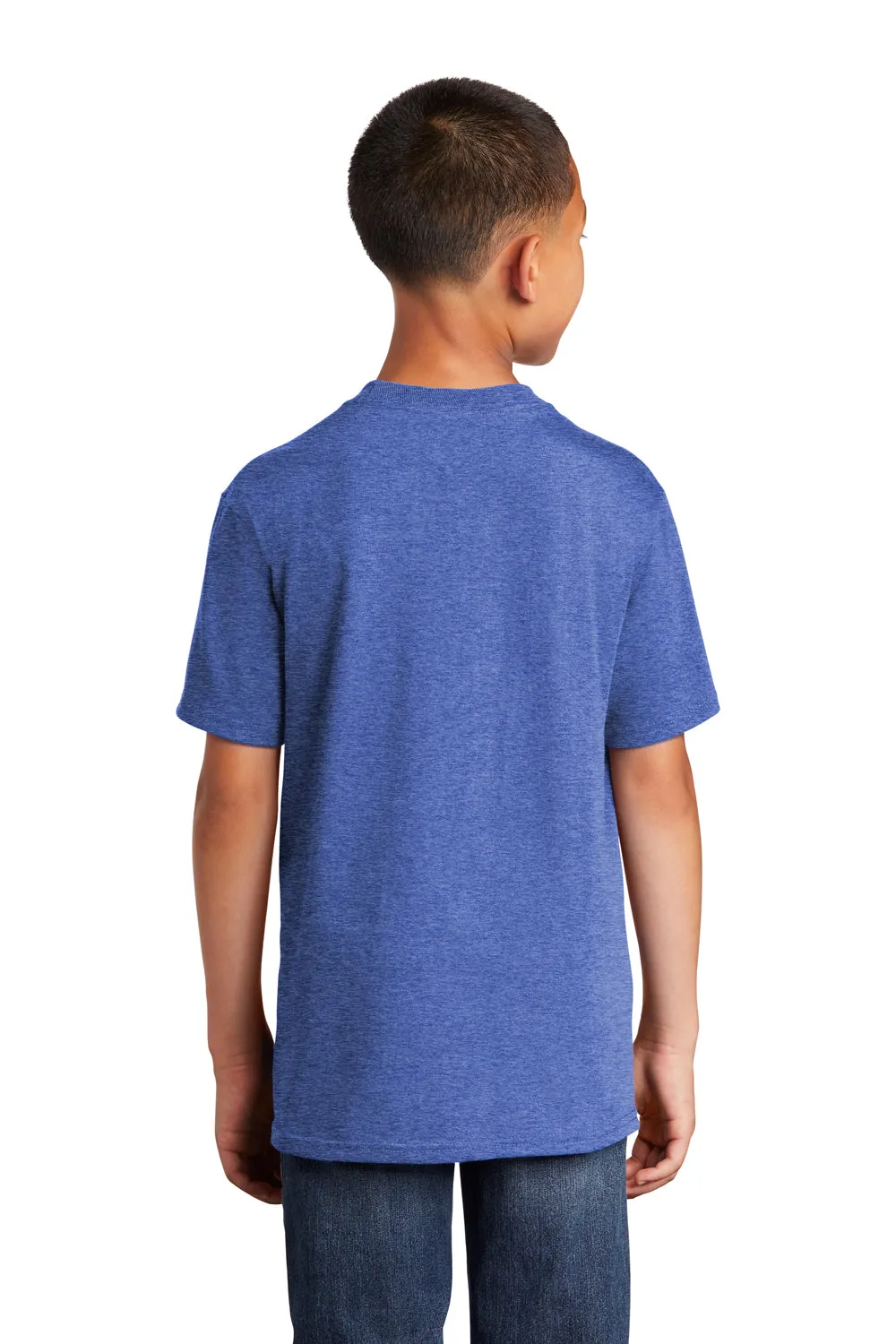 Port & Company Youth Core Short Sleeve Crewneck T-Shirt - Heather Royal Blue  Buy the latest Clothing Port-Company