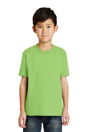 Port & Company Youth Core Short Sleeve Crewneck T-Shirt - Lime Green  Buy the latest Clothing Port-Company