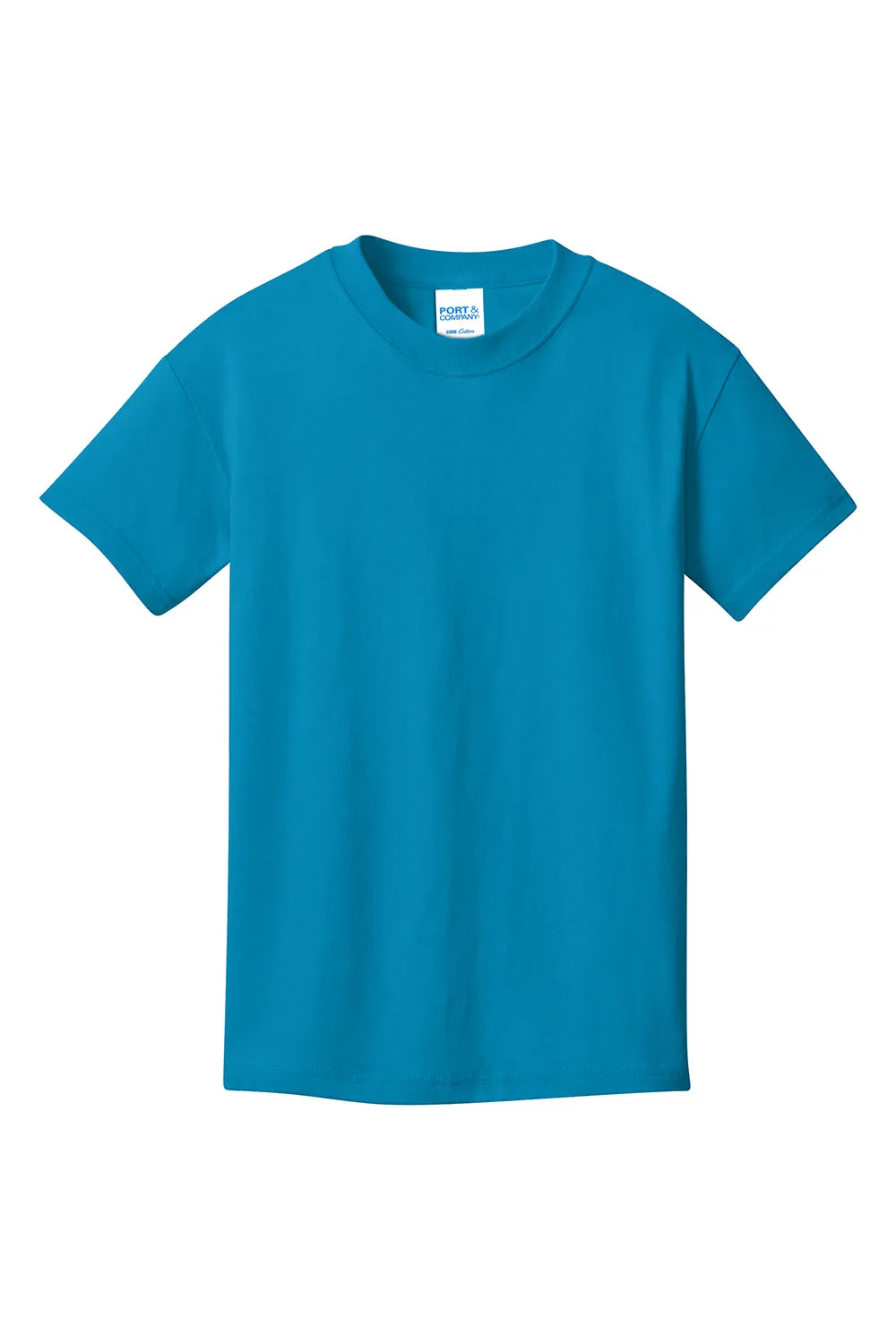 Port & Company Youth Core Short Sleeve Crewneck T-Shirt - Neon Blue  Buy the latest Clothing Port-Company