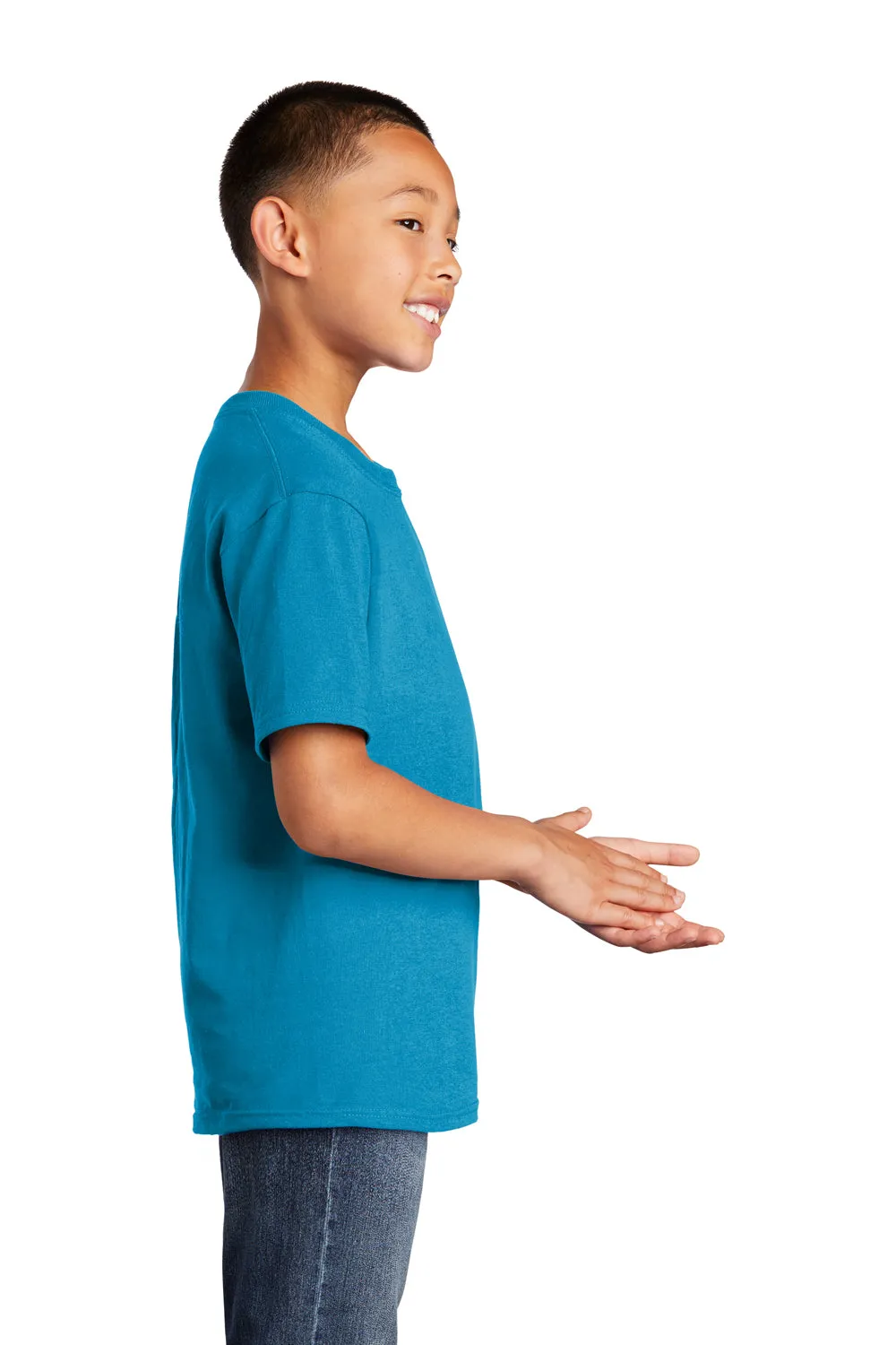 Port & Company Youth Core Short Sleeve Crewneck T-Shirt - Neon Blue  Buy the latest Clothing Port-Company