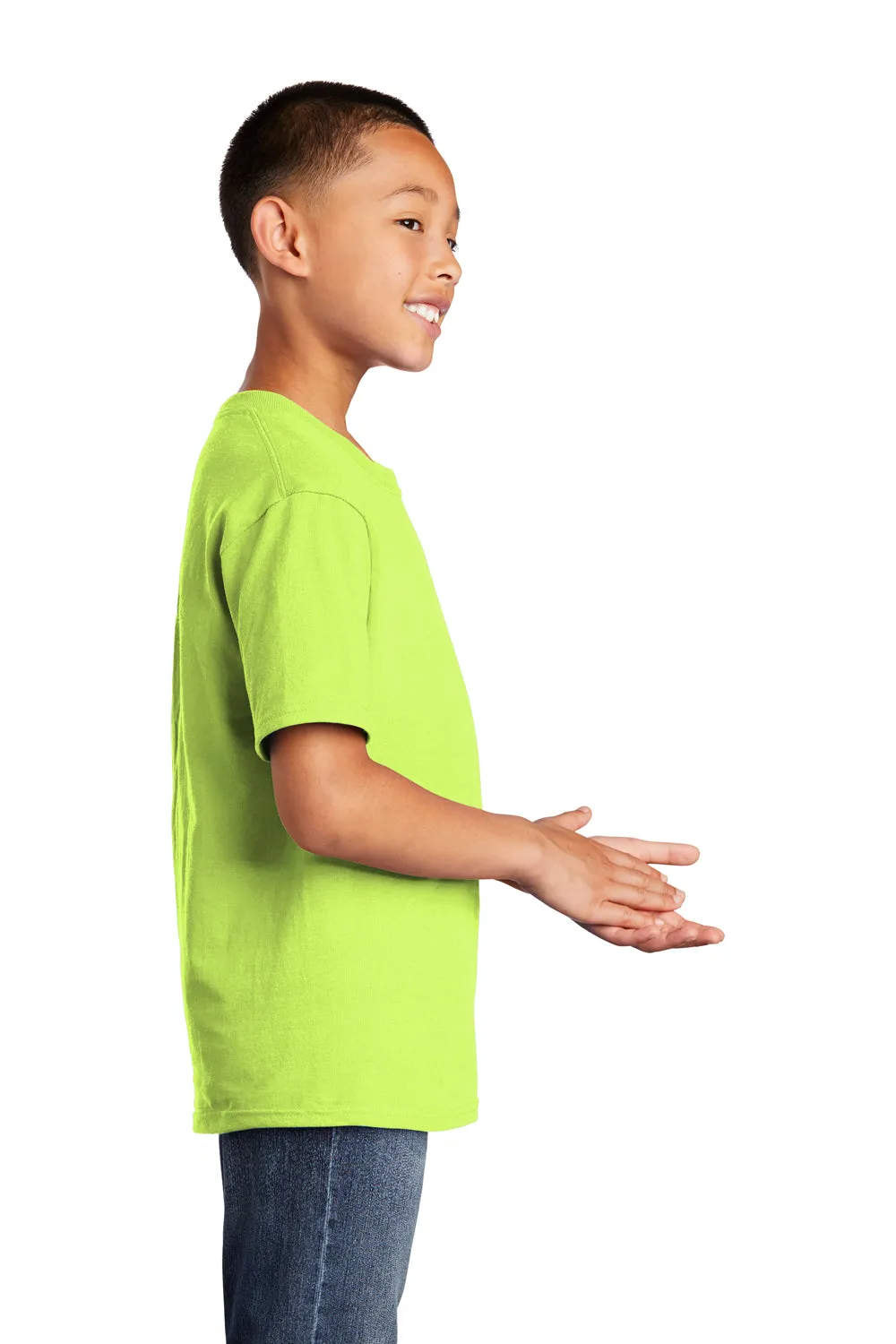 Port & Company Youth Core Short Sleeve Crewneck T-Shirt - Neon Yellow  Buy the latest Clothing Port-Company