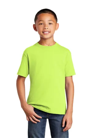 Port & Company Youth Core Short Sleeve Crewneck T-Shirt - Neon Yellow  Buy the latest Clothing Port-Company