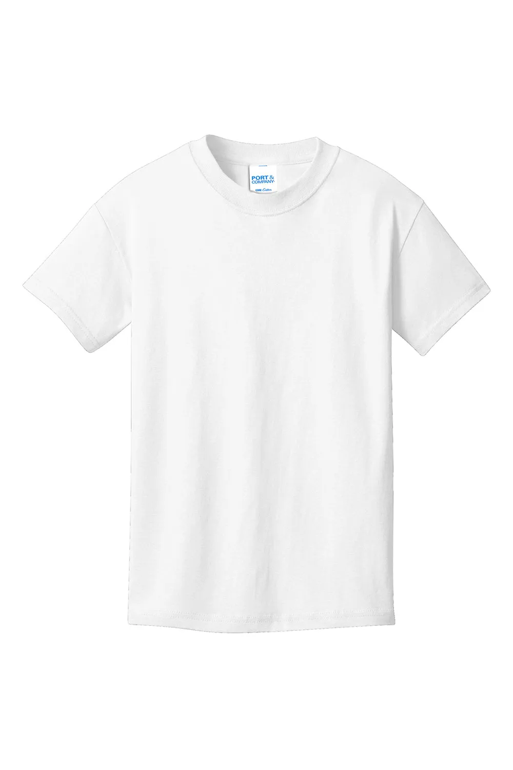 Port & Company Youth Core Short Sleeve Crewneck T-Shirt - White  Buy the latest Clothing Port-Company