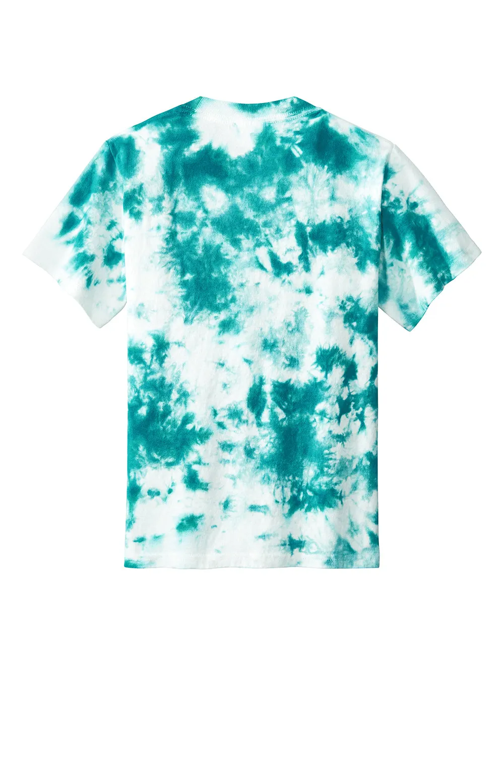 Port & Company Youth Crystal Tie-Dye Short Sleeve Crewneck T-Shirt - Teal Blue  Buy the latest Clothing Port-Company