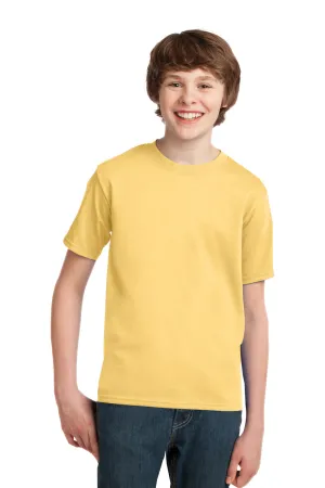 Port & Company Youth Essential Short Sleeve Crewneck T-Shirt - Daffodil Yellow  Buy the latest Clothing Port-Company