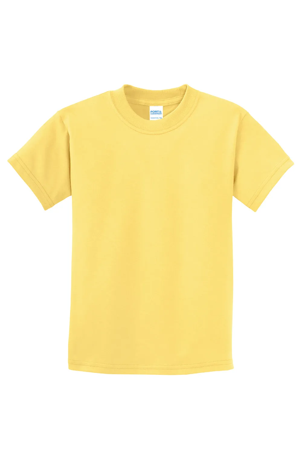 Port & Company Youth Essential Short Sleeve Crewneck T-Shirt - Daffodil Yellow  Buy the latest Clothing Port-Company