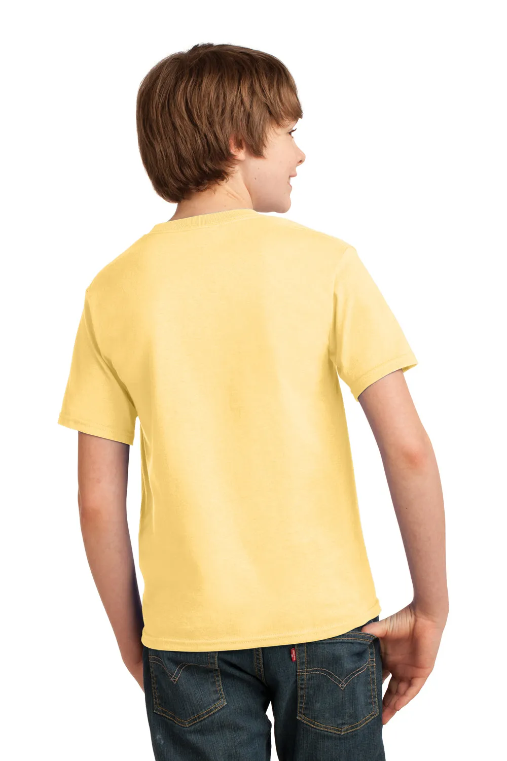 Port & Company Youth Essential Short Sleeve Crewneck T-Shirt - Daffodil Yellow  Buy the latest Clothing Port-Company