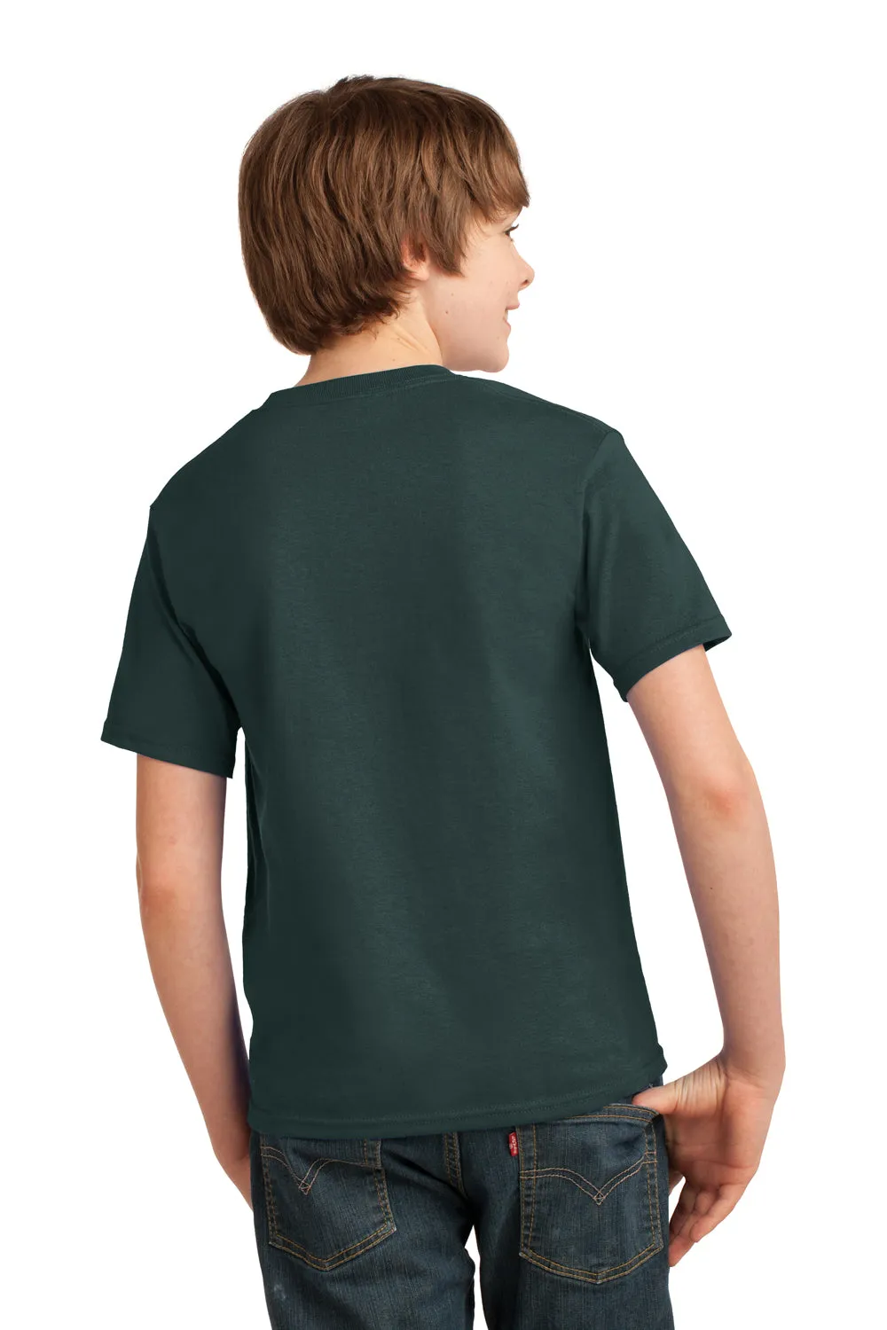 Port & Company Youth Essential Short Sleeve Crewneck T-Shirt - Dark Green  Buy the latest Clothing Port-Company