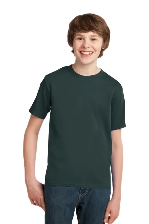 Port & Company Youth Essential Short Sleeve Crewneck T-Shirt - Dark Green  Buy the latest Clothing Port-Company