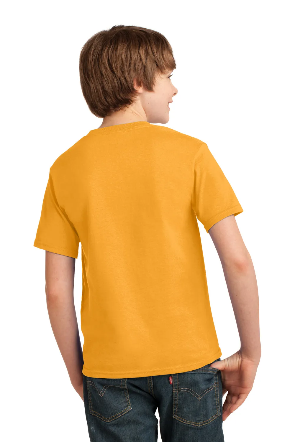 Port & Company Youth Essential Short Sleeve Crewneck T-Shirt - Gold  Buy the latest Clothing Port-Company