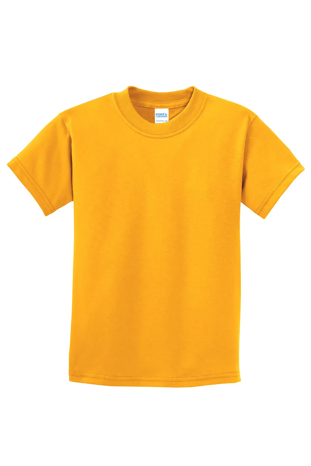 Port & Company Youth Essential Short Sleeve Crewneck T-Shirt - Gold  Buy the latest Clothing Port-Company