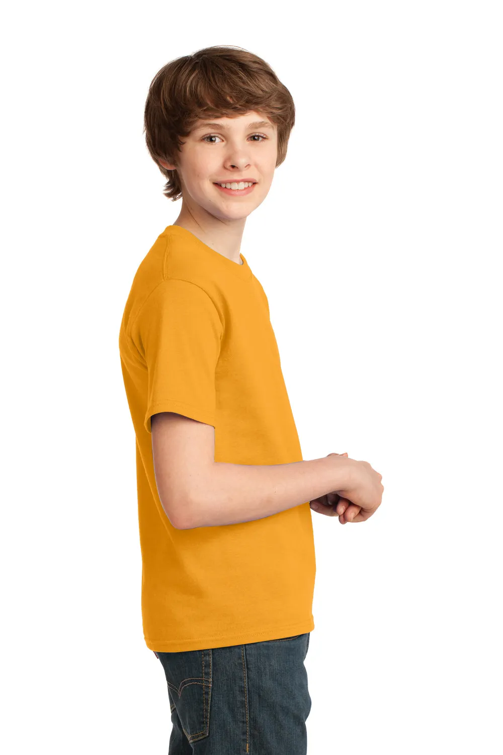 Port & Company Youth Essential Short Sleeve Crewneck T-Shirt - Gold  Buy the latest Clothing Port-Company