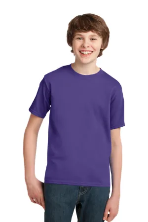 Port & Company Youth Essential Short Sleeve Crewneck T-Shirt - Purple  Buy the latest Clothing Port-Company