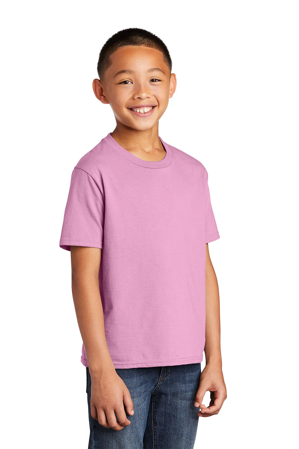 Port & Company Youth Fan Favorite Short Sleeve Crewneck T-Shirt - Candy Pink  Buy the latest Clothing Port-Company
