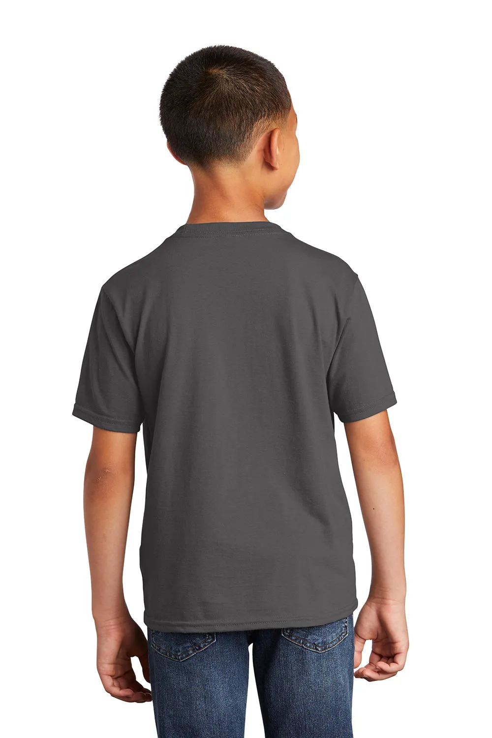 Port & Company Youth Fan Favorite Short Sleeve Crewneck T-Shirt - Charcoal Grey  Buy the latest Clothing Port-Company