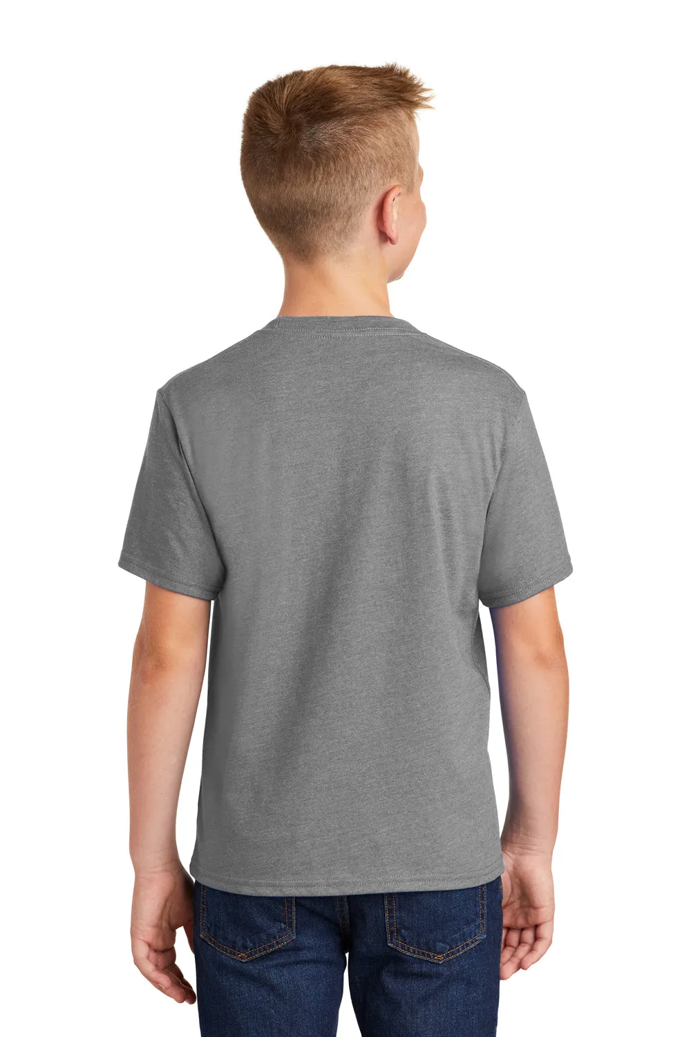 Port & Company Youth Fan Favorite Short Sleeve Crewneck T-Shirt - Heather Graphite Grey  Buy the latest Clothing Port-Company