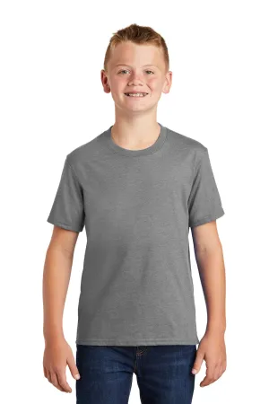 Port & Company Youth Fan Favorite Short Sleeve Crewneck T-Shirt - Heather Graphite Grey  Buy the latest Clothing Port-Company