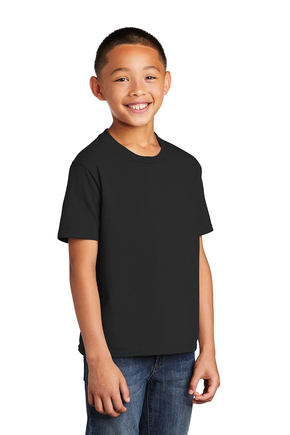Port & Company Youth Fan Favorite Short Sleeve Crewneck T-Shirt - Jet Black  Buy the latest Clothing Port-Company