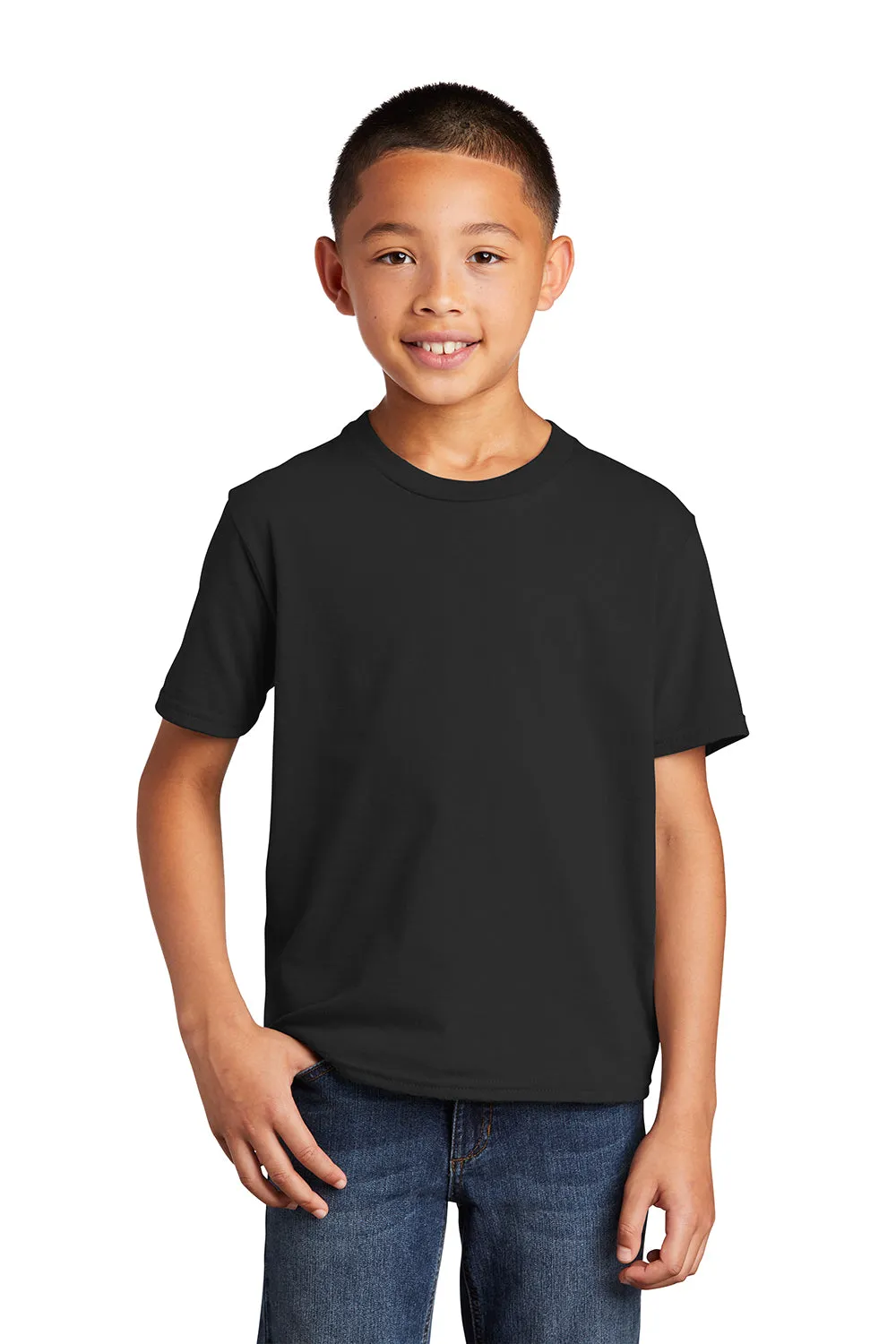 Port & Company Youth Fan Favorite Short Sleeve Crewneck T-Shirt - Jet Black  Buy the latest Clothing Port-Company