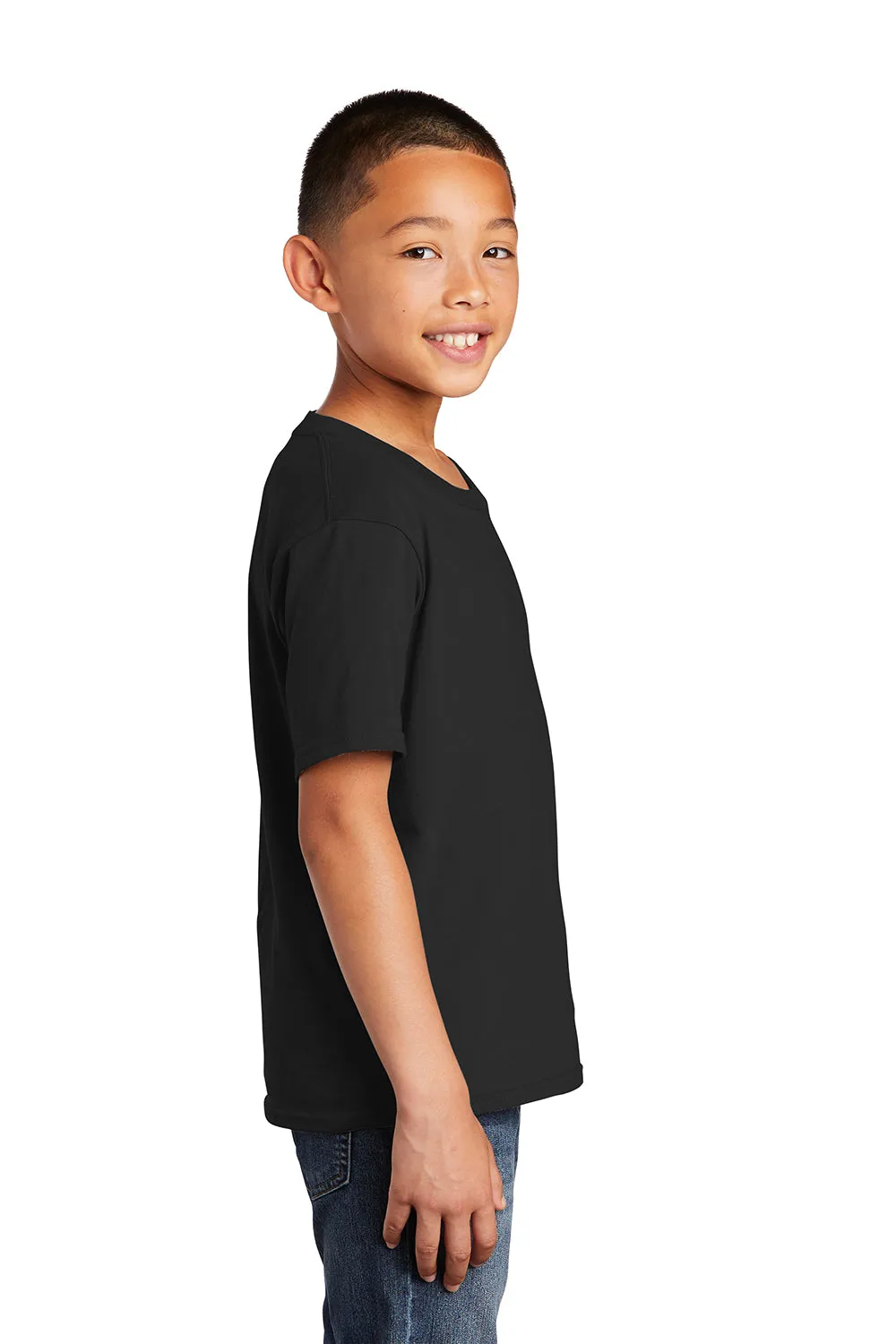 Port & Company Youth Fan Favorite Short Sleeve Crewneck T-Shirt - Jet Black  Buy the latest Clothing Port-Company