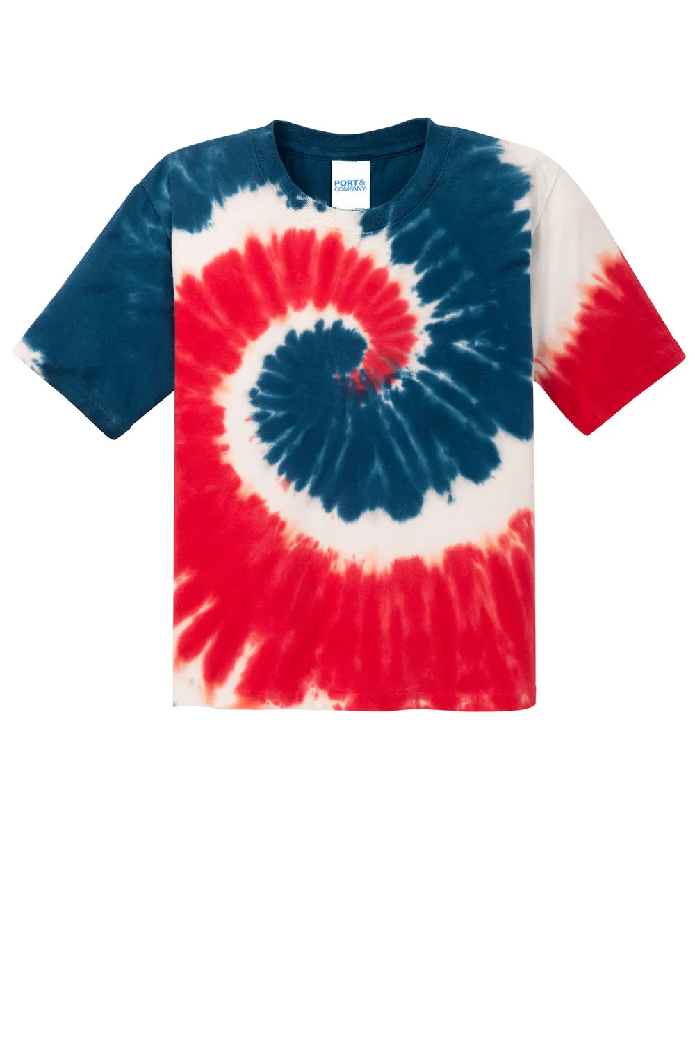 Port & Company Youth Tie-Dye Short Sleeve Crewneck T-Shirt - USA Rainbow  Buy the latest Clothing Port-Company