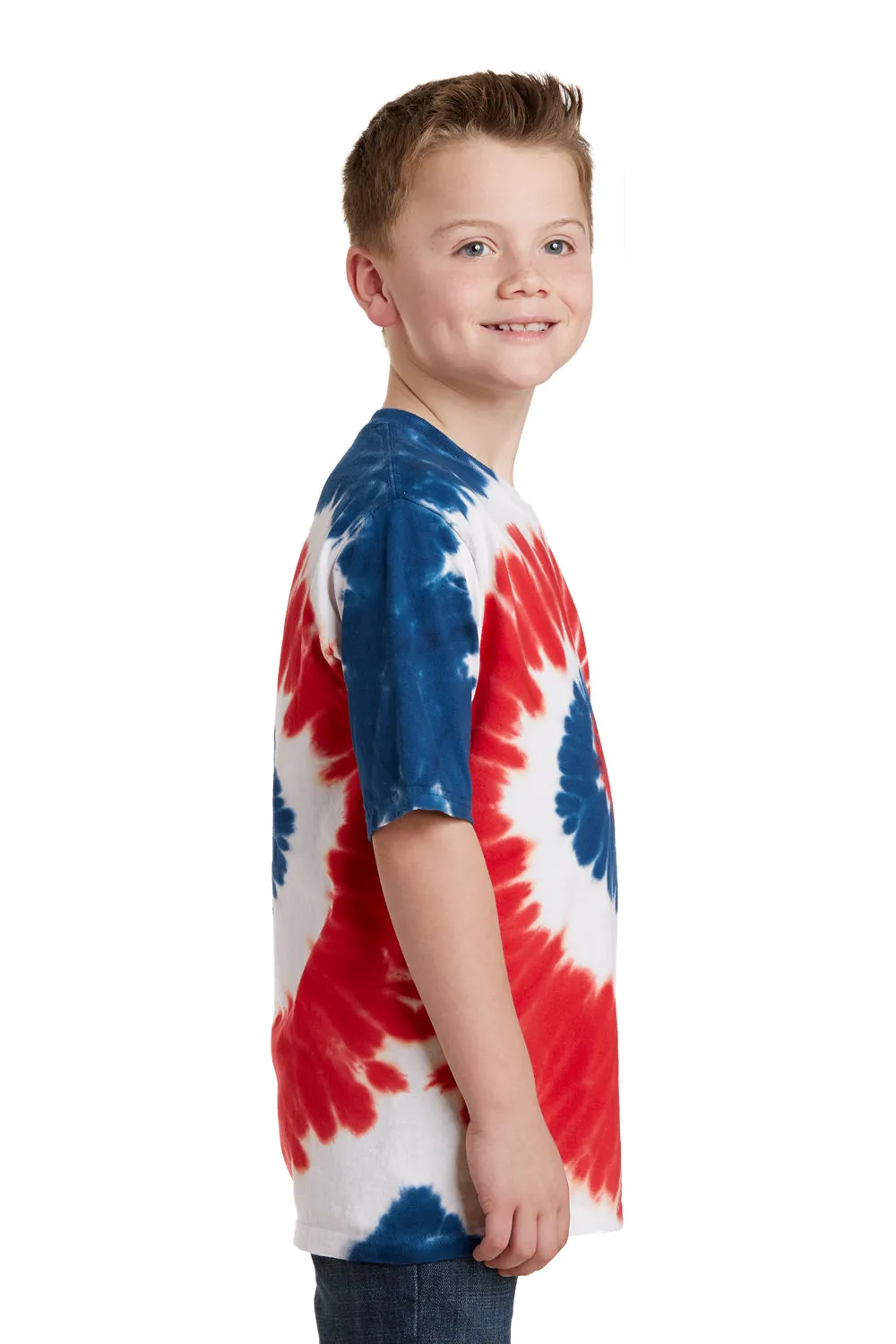 Port & Company Youth Tie-Dye Short Sleeve Crewneck T-Shirt - USA Rainbow  Buy the latest Clothing Port-Company