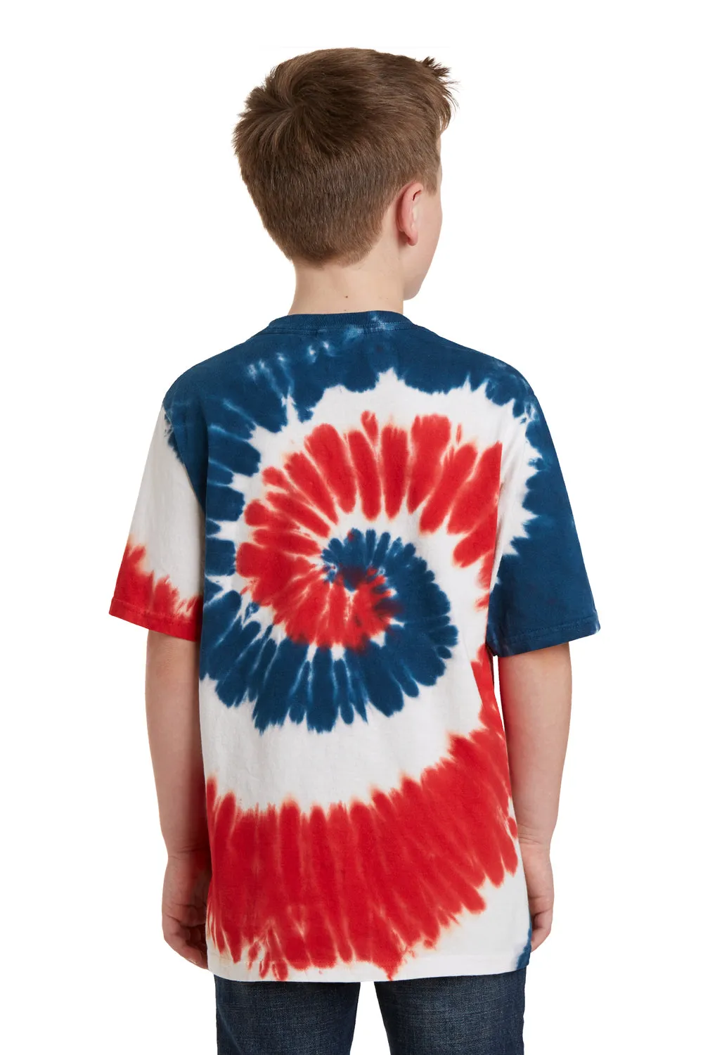 Port & Company Youth Tie-Dye Short Sleeve Crewneck T-Shirt - USA Rainbow  Buy the latest Clothing Port-Company