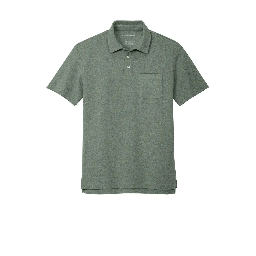 #Port Authority C-FREE Cotton Blend Pique Pocket Polo Port Authority