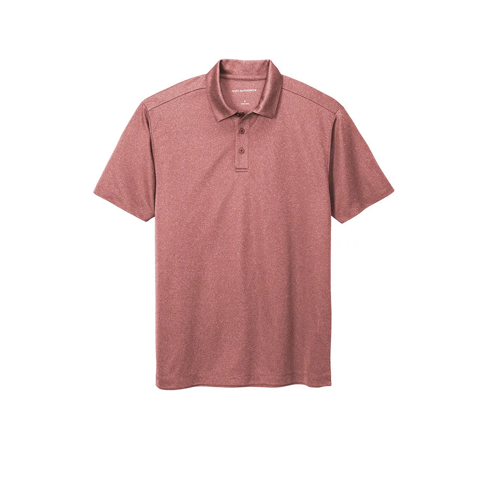 #Port Authority Heathered Silk Touch Performance Polo Port Authority