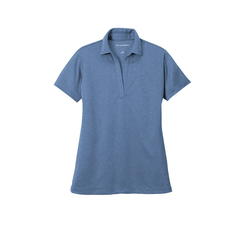 Port Authority Ladies Heathered Silk Touch Performance Polo Port Authority