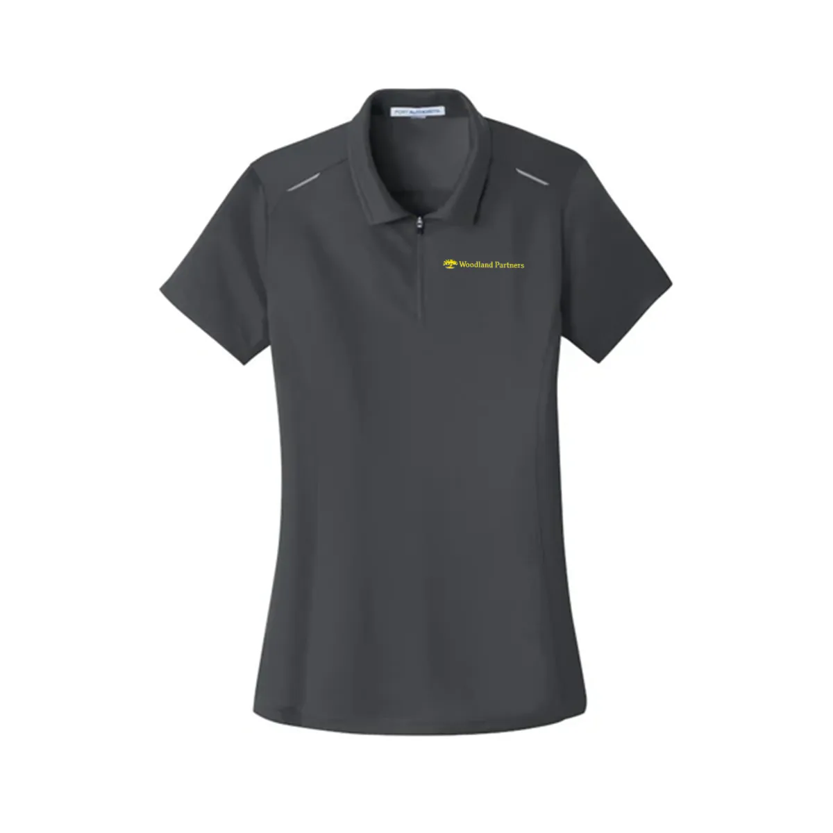 Port Authority Ladies Pinpoint Mesh Zip Polo Port Authority