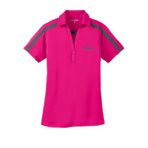 #Port Authority Ladies Silk Touch Performance Colorblock Stripe Polo Port Authority